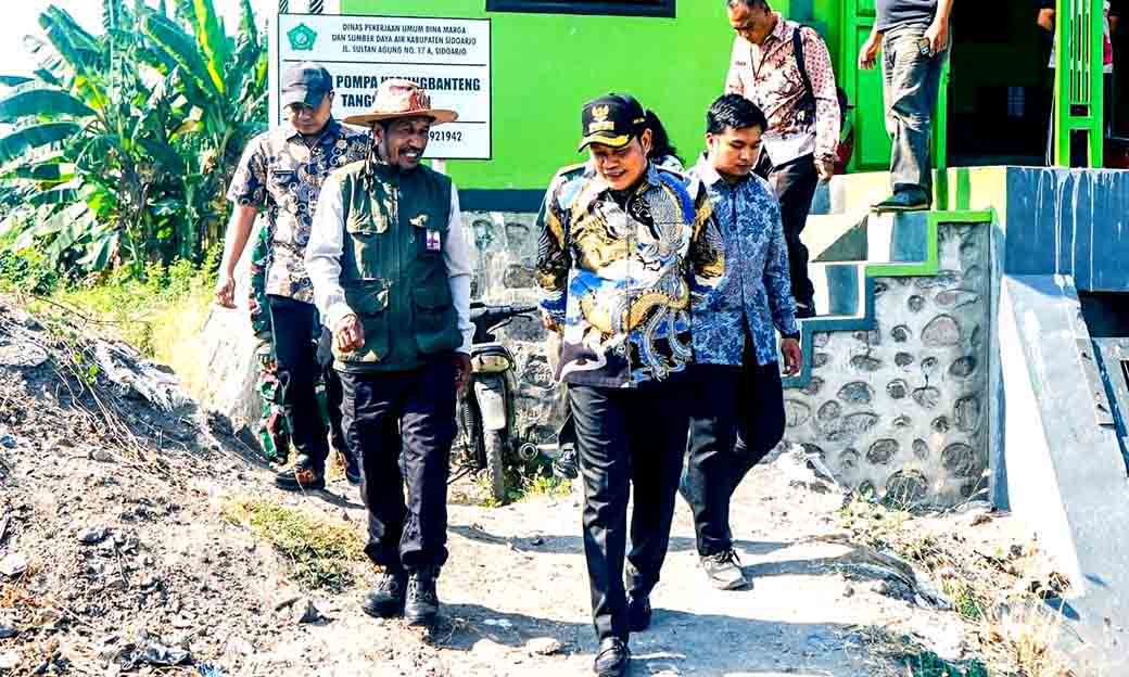 Plt. Bupati Sidoarjo Sidak Rumah Pompa Di Tanggulangin Siaga Menghadapi Musim Hujan