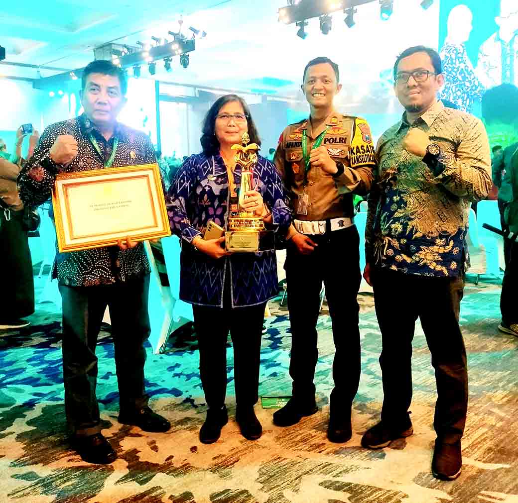 Polres Kediri Kota Bersama Pemerintah Daerah Mendapat Penghargaan Wahana Tata Nugraha