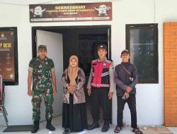 Anggota Polsek Sekaran Patroli OMP Semeru 2024 di PPK Kecamatan Sekaran