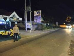 Antisipasi Gangguan Keamanan Anggota Polsek Sekaran Laksanakan Patroli Lampu Biru di Malam Hari