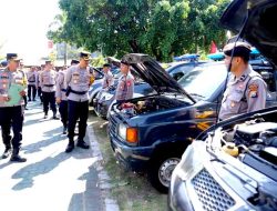 Cek Ranmor Dinas, Polres Magetan Pastikan Kesiapan Pengamanan Pilkada 2024