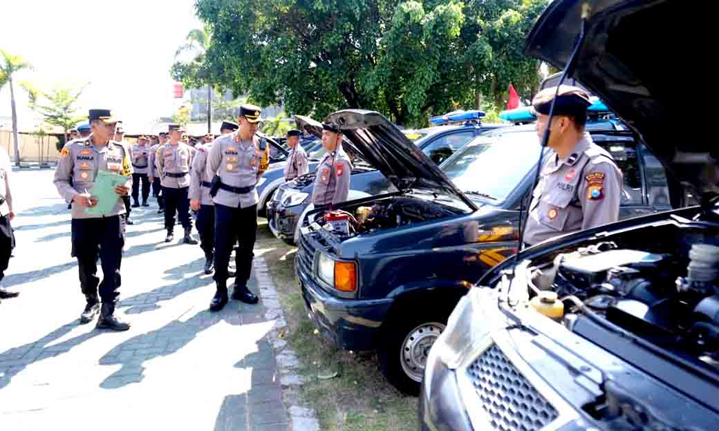 Cek Ranmor Dinas, Polres Magetan Pastikan Kesiapan Pengamanan Pilkada 2024