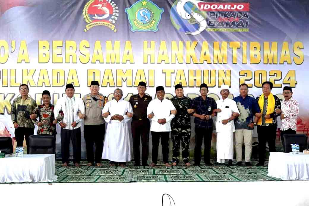 Doa Bersama Kodim 0816 Sidoarjo, Sinergi Wujudkan Pilkada Aman Dan Damai
