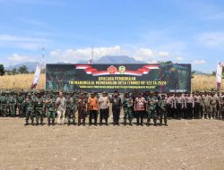 TNI Manunggal Membangun Desa (TMMD) ke-122 di Desa Pagung Kec. Semen Kab. Kediri telah di Buka