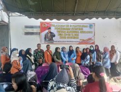 Tekan angka Stunting, Satgas TMMD Ke-122 Kodim 0809/Kediri Gelar Pelayanan KB dan Penyuluhan Pencegahan Stunting