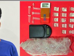 Tim Buser Satresnarkoba Polres Kediri menangkap pemuda berinisial MG 22 tahun