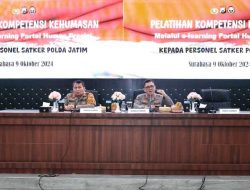 Kabag Penum Divhumas Polri Pimpin Pelaksanaan E Learning Kehumasan di Polda Jatim