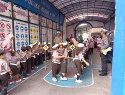 Lewat POLSANAK, Satlantas Polres Kediri Kota Sosialisasikan Operasi Zebra Sambil Bermain