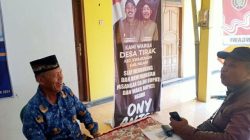 Kades Tirak Nekat Pasang APK Cabup-Cawabup Ony-Antok Di Kantor Desa, Bawaslu Ngawi Lakukan Tindakan