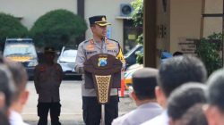 Kapolres Kediri Kota Pimpin Apel Bersama Untuk Tekankan & Tegaskan Netralitas Seluruh Personel Polri Pada Pilkada 2024