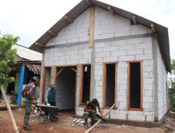 Sas Fisik RTLH TMMD 122 Kodim 0809/Kediri Rumah Rudi Santoso Capai 80 Persen