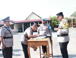 Polres Kediri menggelar upacara serah terima jabatan