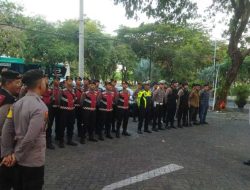 Polresta Banyuwangi Kerahkan Puluhan Personel Amankan Debat Perdana Pilkada 2024