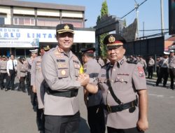 Polres Lamongan Gelar Upacara Serah Terima Jabatan di Lingkungan Polres Lamongan