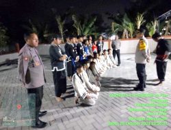 Kapolsek Babat Bersama Anggotanya Mendatangi Tempat Latihan Perguruan Silat Guna Berikan Himbauan Khamtibmas