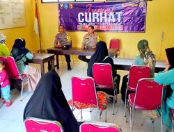 Kapolsek Laren Menggelar Jumat Curhat Bersama Para Orang Tua Wali Murid TK Dharma Pertiwi