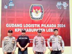 OMP Maung 2024, Polres Lebak Laksanakan Pengamanan Gudang Logistik KPU Kabupaten Lebak