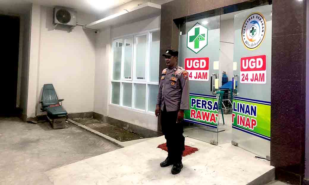 Patroli Obyek Vital Polsek Sekaran Sambang Puskesmas