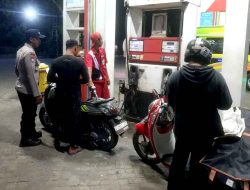 Patroli dialogis dengan karyawan SPBU Antisipasi Tindak Kriminalitas di Obyek Vital