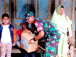 Peduli Penyandang Disabilitas, Dansatgas TMMD Ke-122 Beri Bantuan Sembako