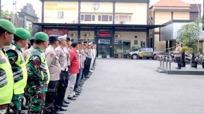 Polres Lamongan Gelar Apel Siaga Terkait Pelantikan Presiden dan Wakil Presiden Terpilih 2024-2029