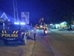 Polsek Sekaran Giatkan Patroli Blue Light di Perbatasan Wilayah Kecamatan Sekaran