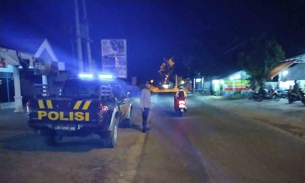 Polsek Sekaran Giatkan Patroli Blue Light Di Perbatasan Wilayah Kecamatan Sekaran
