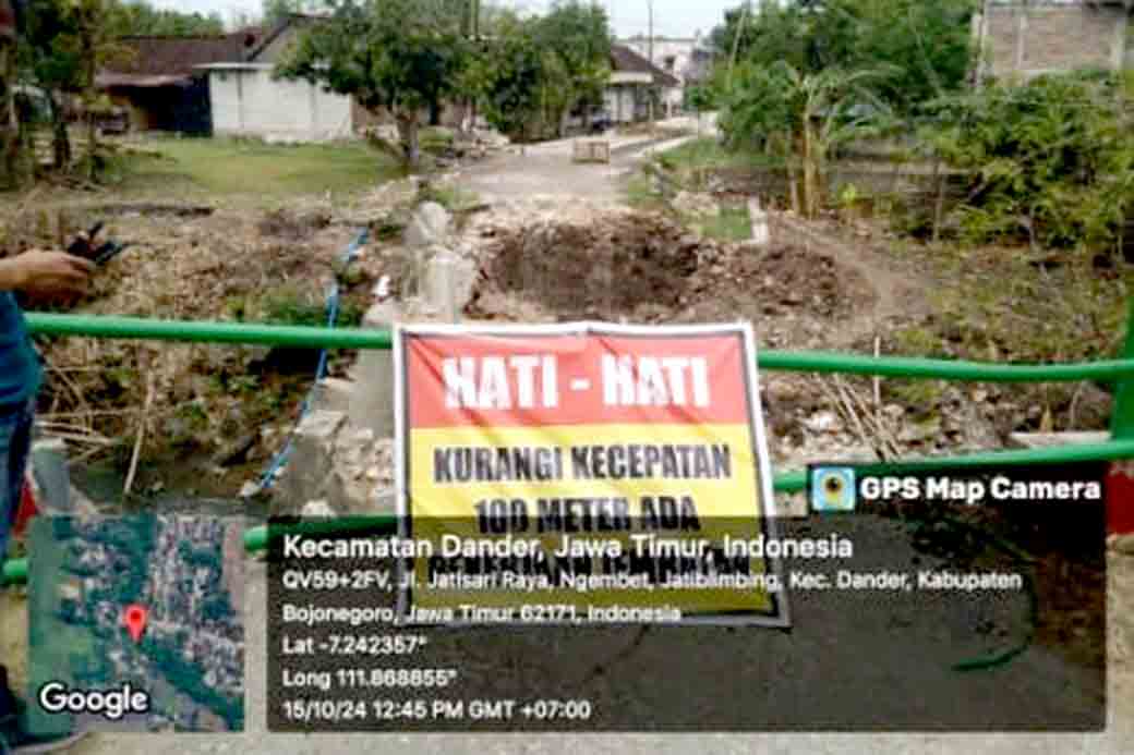 Proyek Jembatan Jatiblimbing Terbengkalai Warga Desak Tanggung Jawab Dinas Pu Bina Marga Bojonegoro