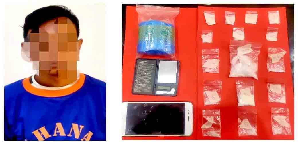 Seorang Pria Diduga Sebagai Kurir Narkotika Jenis Sabu