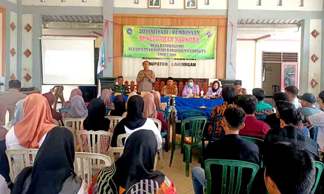 Sosialisasi Pencegahan Narkoba Wujudkan Desa Bandungsari Bersih Narkoba Kapolsek Titipkan Pesan Kamtibmas