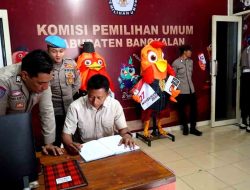 Tahap Kampanye Pilkada 2024, Polres Bangkalan Tingkatkan Patroli dan Penjagaan Kantor KPU dan Bawaslu