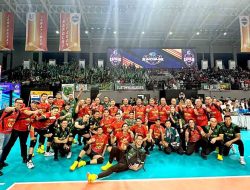Tim Voli Putra Putri Polda Jatim Raih Tiket Babak Final di Kapolri Cup 2024