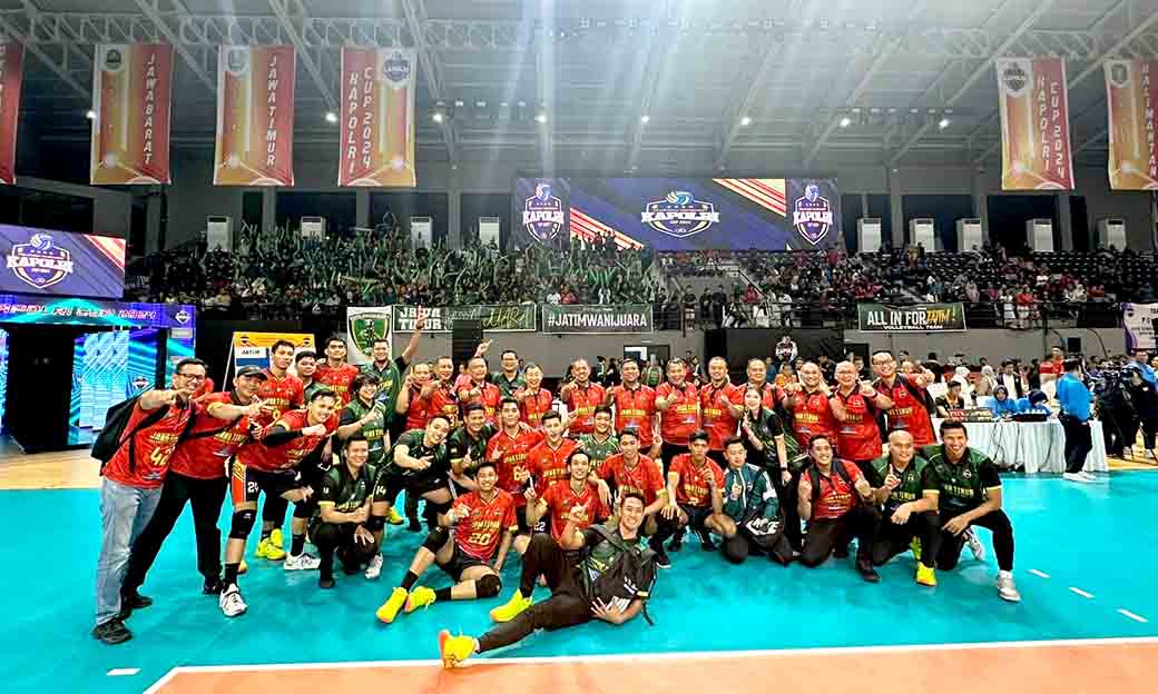 Tim Voli Putra Putri Polda Jatim Raih Tiket Babak Final Di Kapolri Cup 2024