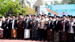 Wakapolres Lamongan Hadiri Apel Peringatan Hari Santri Tahun 2024