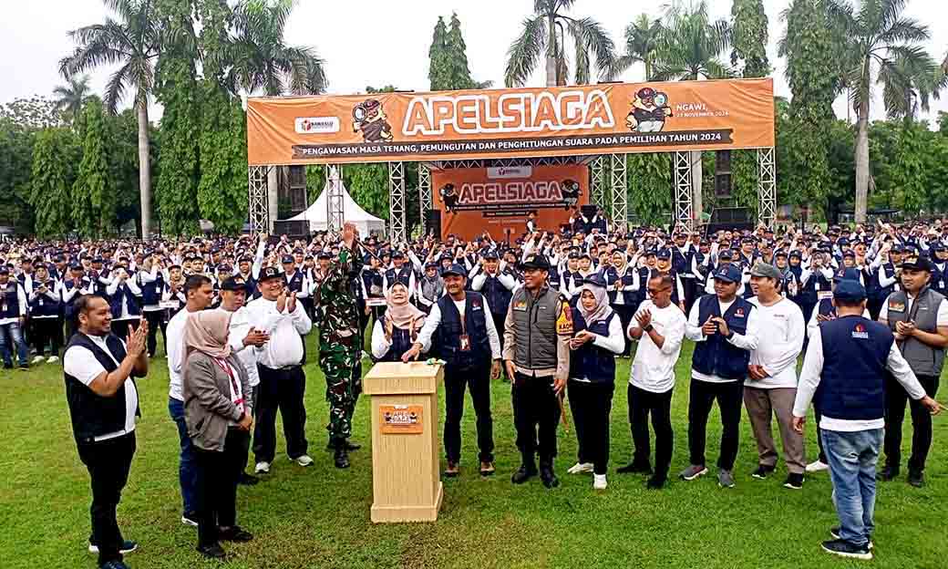 Apel Siaga 2024 Bawaslu Ngawi Siap Kawal Pemilu