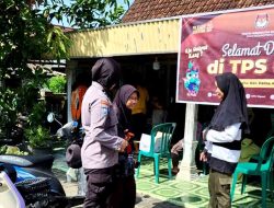 Beri Rasa Aman Masa Pungut Suara Pilkada 2204, Polwan Polres Ngawi Patroli