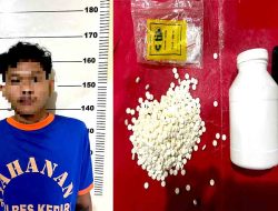 Pemuda 19 Tahun Ditangkap Satresnarkoba Polres Kediri, Diduga Edarkan Pil Dobel L