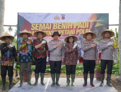 Dukung Ketahanan Pangan Nasional, Kakorbinmas Baharkam Polri Semai Padi di Kulonprogo