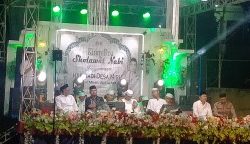 PengamananGiat Masyarakat Gebyar Sholawat Dalam Rangka Haul Serta Hari Jadi Desa Miru Kecamatan Sekaran