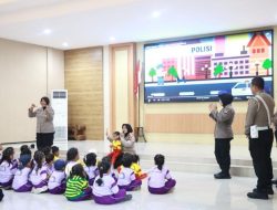 Polisi Sahabat Anak, Polres Kediri Terima Kunjungan TK PKK Sidomulyo Purwoasri