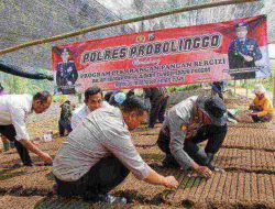 Warga Antusias Sambut Program Pekarangan Bergizi Polres Probolinggo Untuk Dukung Asta Cita