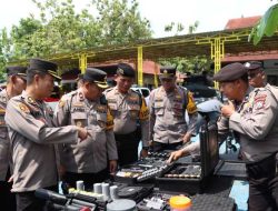 Jelang Coblosan Pilkada Serentak 2024, Birolog Polda Jatim Cek Ranmor dan Almatsus Polres Bangkalan