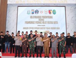 Polres Blitar Bersama Forkompimda dan Perguruan Pencak Silat Blitar Raya Gelar Silaturahmi Cooling System Pilkada