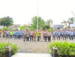 Pemerintah kecamatan Tulangan Gelar apel siaga pengawasan pilkada tahun 2024