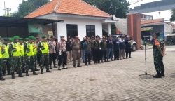 Kapolsek Sekaran Pimpin Apel Pengamanan Pemilihan Gubernur dan Wakil Gubernur Bupati dan Wakil Bupati