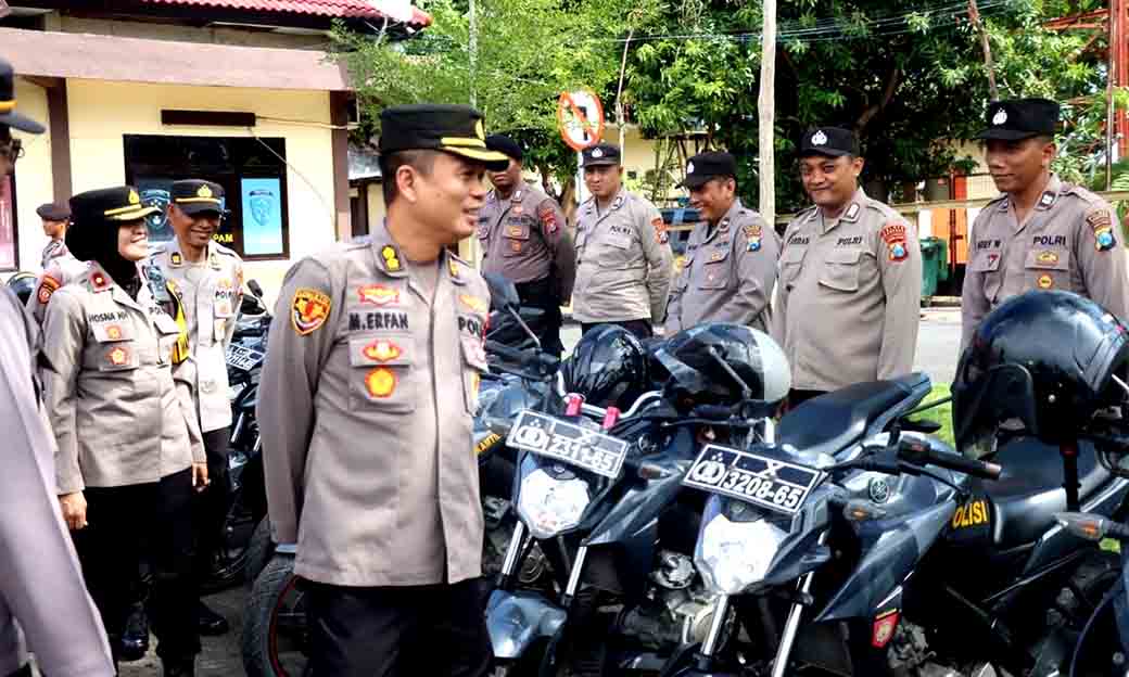 Jelang Tahap Coblosan Pilkada 2024, Birolog Polda Jatim Cek Ranmor Dan Almatsus Di Polres Sampang