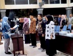 KPPS Desa Kajeksan Kecamatan Tulangan, Sidoarjo tahun 2024 Serentak Dilantik