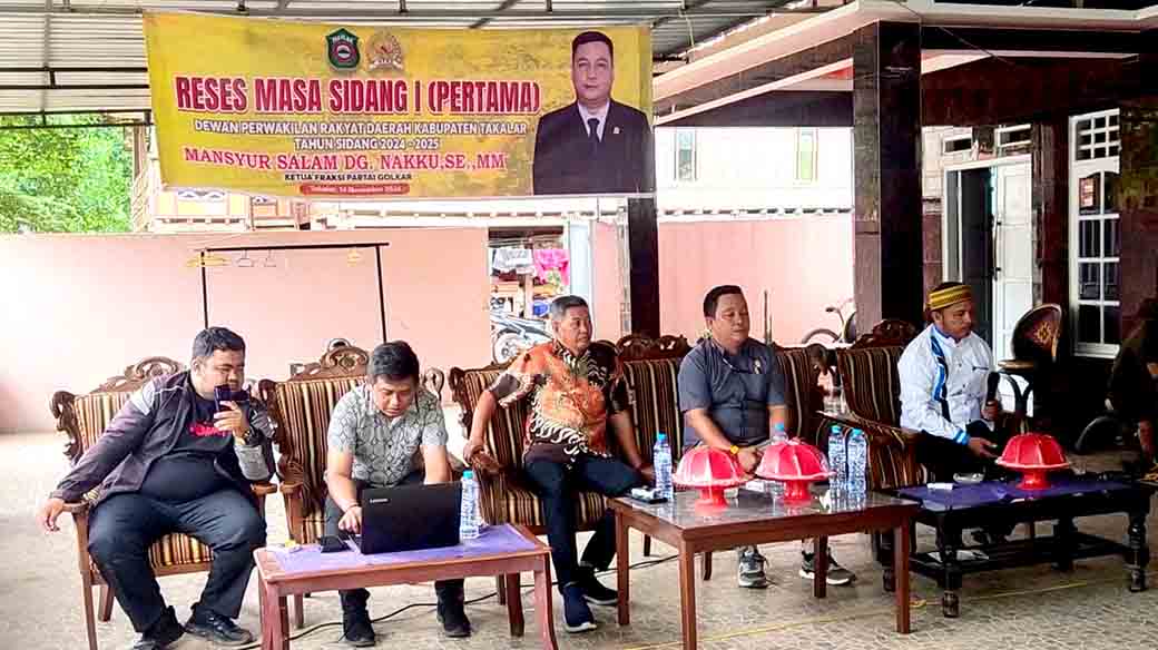 Ketua Fraksi Partai Golkar Dprd Takalar, Mansyur Salam Melaksanakan Reses Pertama Di Kelurahan Canrego