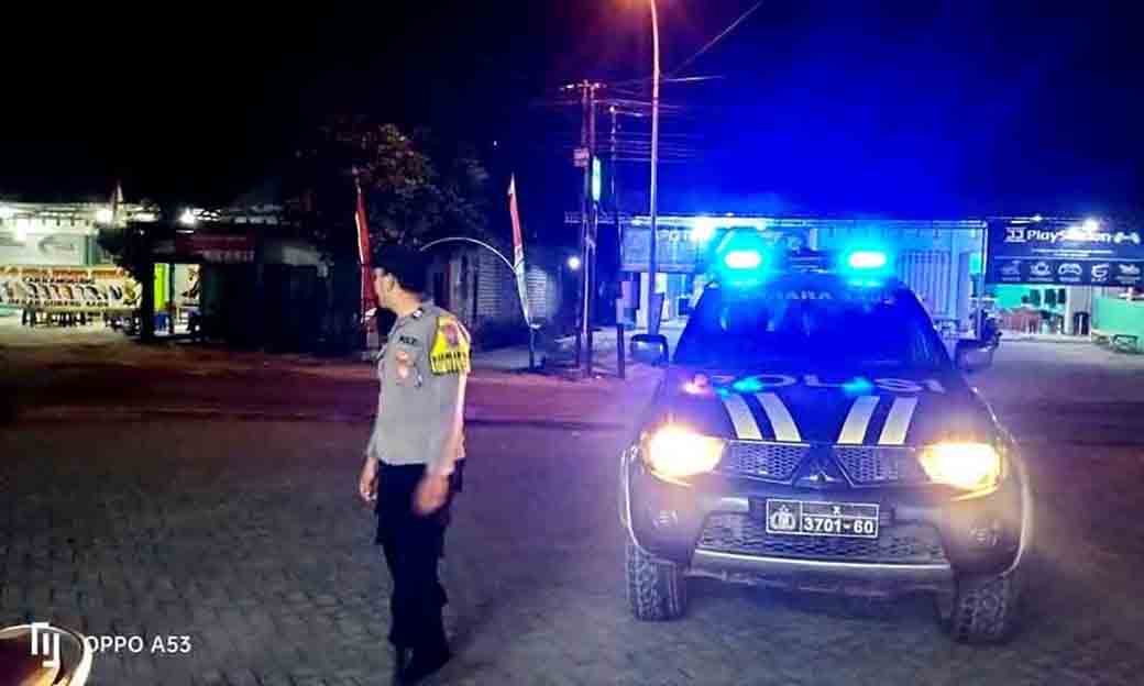 Patroli Blue Light Polsek Sekaran Antisipasi Gesekan Antar Perguruan Silat
