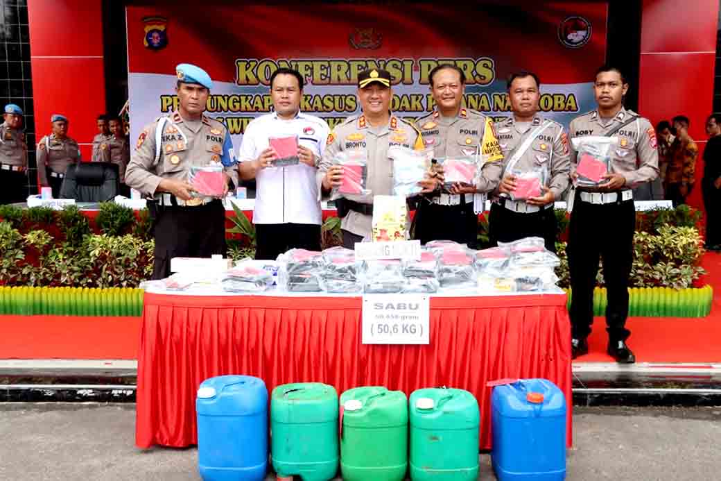 Polres Lamandau Masuk 80 Besar Pengungkapan Kasus Narkoba Dengan Barang Bukti Fantastis